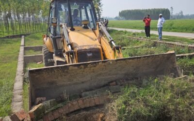 अंबाला में 4 एकड़ अवैध कॉलोनी पर कार्रवाई, 25 निर्माण ध्वस्त