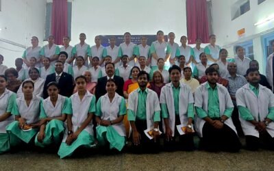 फिलाडेल्फिया अस्पताल में जीएनएम 2025-28 बैच का लैम्प लाइटिंग समारोह