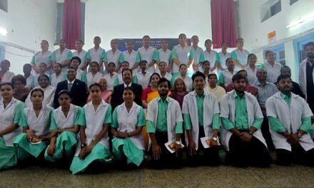 फिलाडेल्फिया अस्पताल में जीएनएम 2025-28 बैच का लैम्प लाइटिंग समारोह