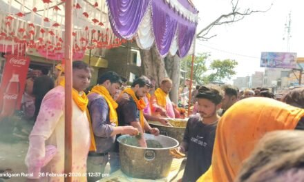 नंद गांव में रंगीली लठमार होली पर मित्तल परिवार का विशाल भंडारा