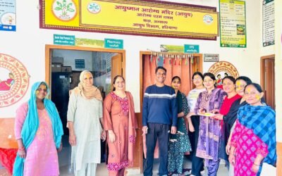 आयुष्मान आरोग्य मंदिर बाड़ा अंबाला में आयुर्वेदिक होली उत्सव