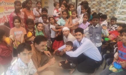 अंबाला के वार्ड-3 में सामूहिक कन्या पूजन, युवा कांग्रेस नेता संजीव शर्मा ने लिया आशीर्वाद