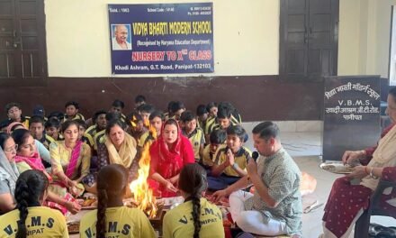 नए सत्र से पहले विद्या भारती मॉर्डन स्कूल में यज्ञ, विद्यार्थियों के उज्ज्वल भविष्य की कामना