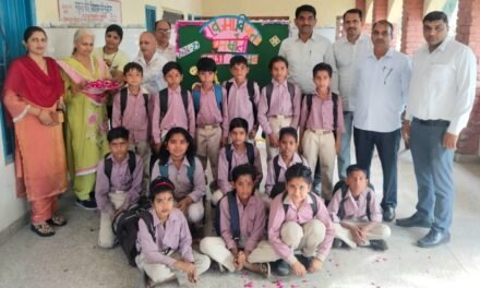 धनसौली स्कूल में प्रवेश उत्सव, नए विद्यार्थियों का गर्मजोशी से स्वागत